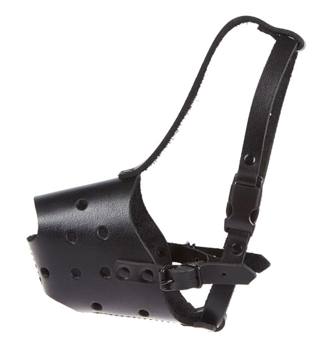 K9 Muilband leather Orca