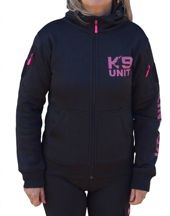 Hoodie K9-unit zip lady